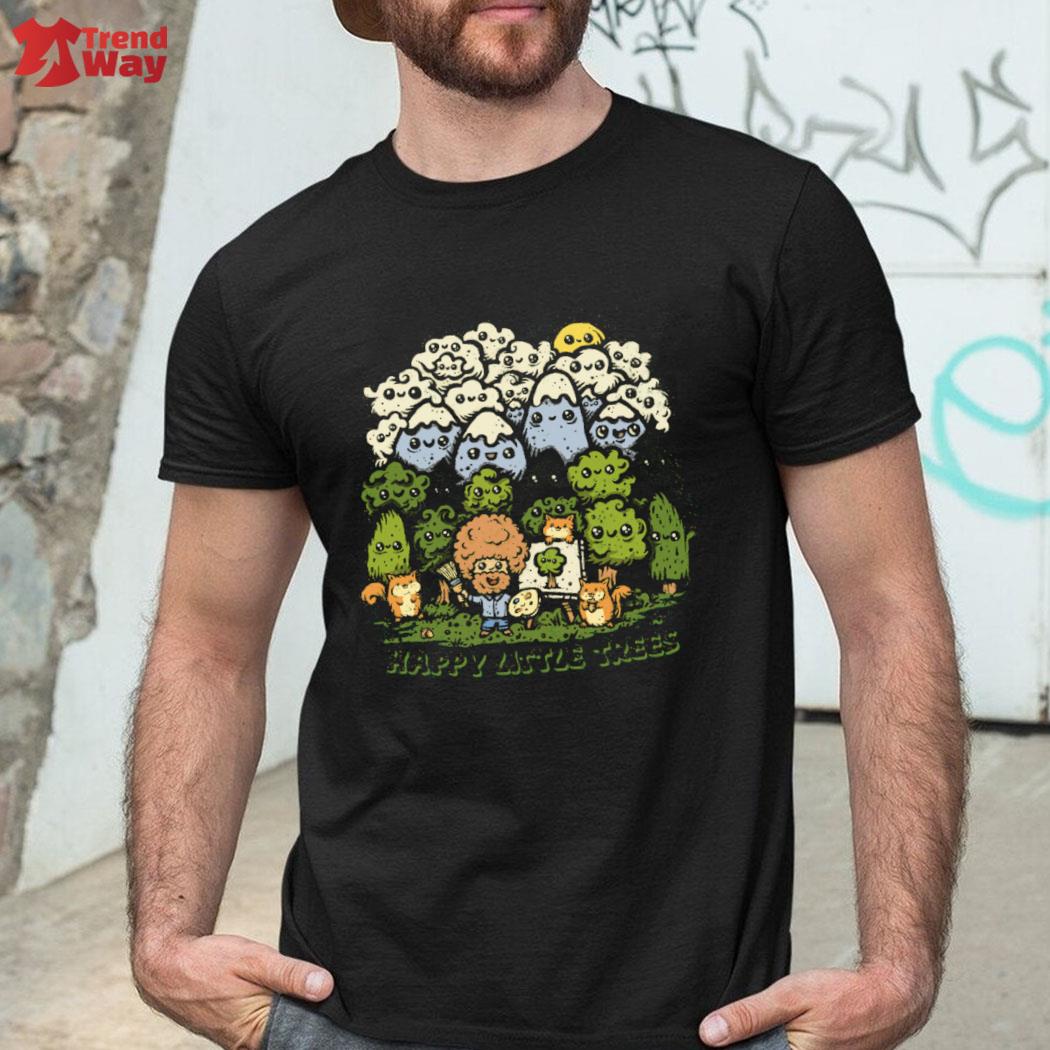 Official Happy Little Trees Bob Ross T-Shirt