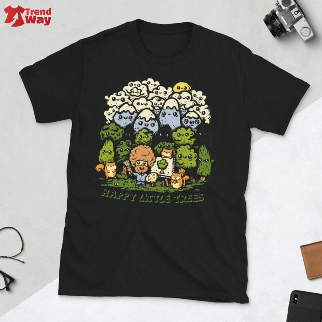 Official Happy Little Trees Bob Ross T-Shirt t-shirt
