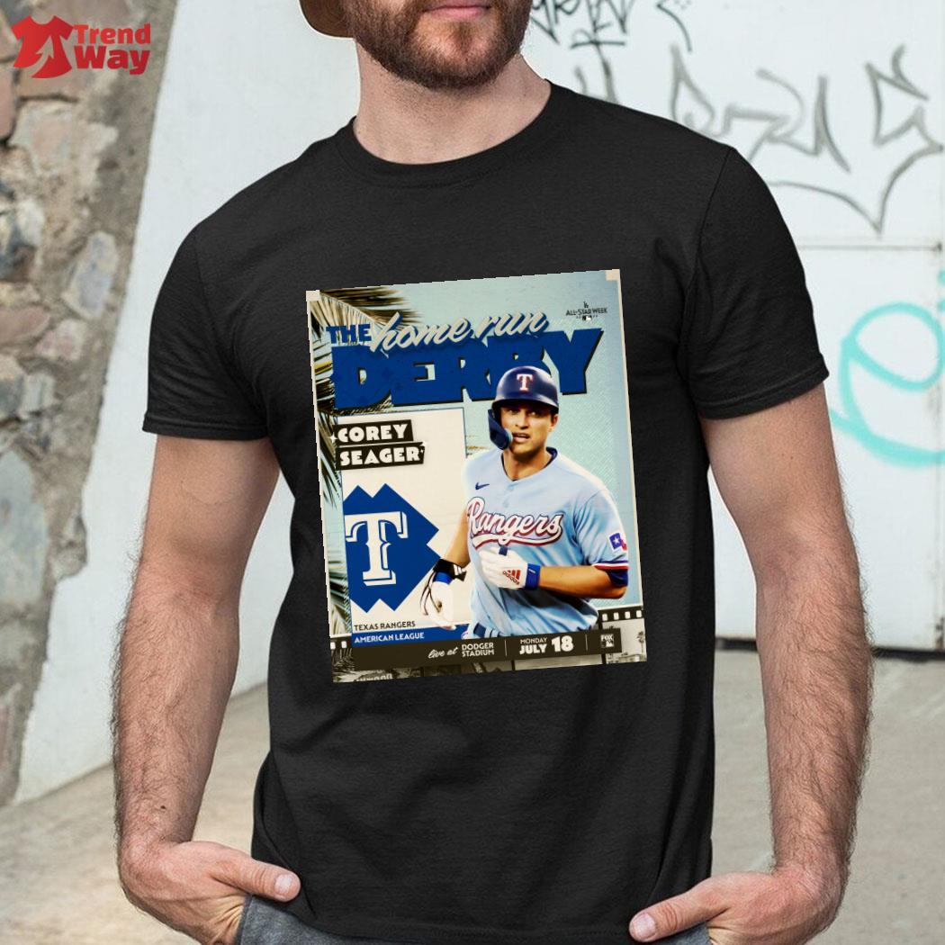 Official The Home Run Derby Corey Seager Texas Rangers American League T-Shirt