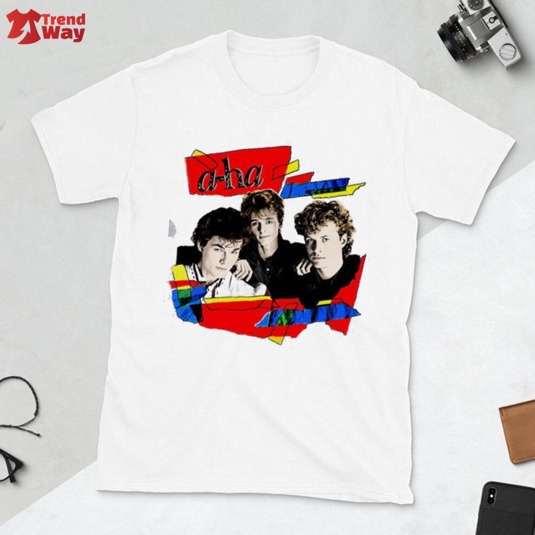 Official Vintage Styled 80s Aha Band T-Shirt mens shirt