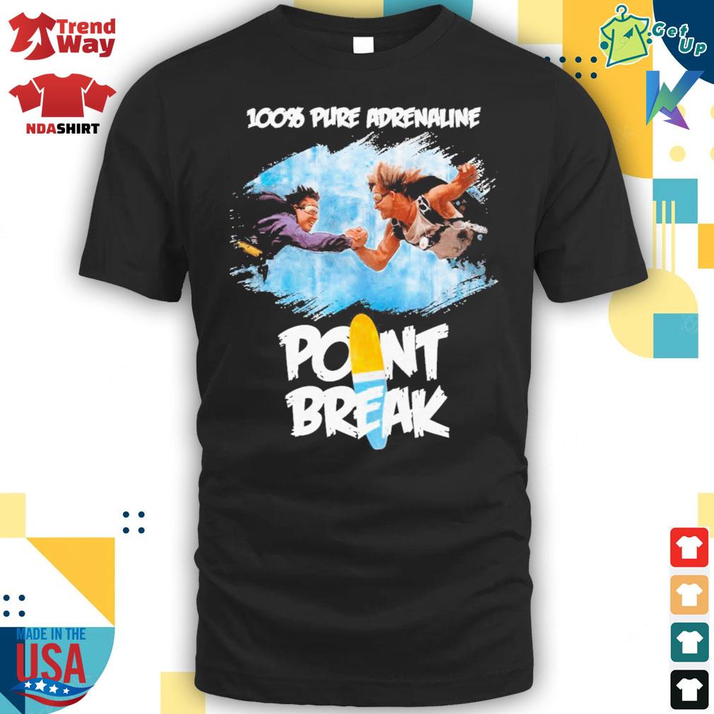 100% pure adrenaline point break adrenaline t-shirt