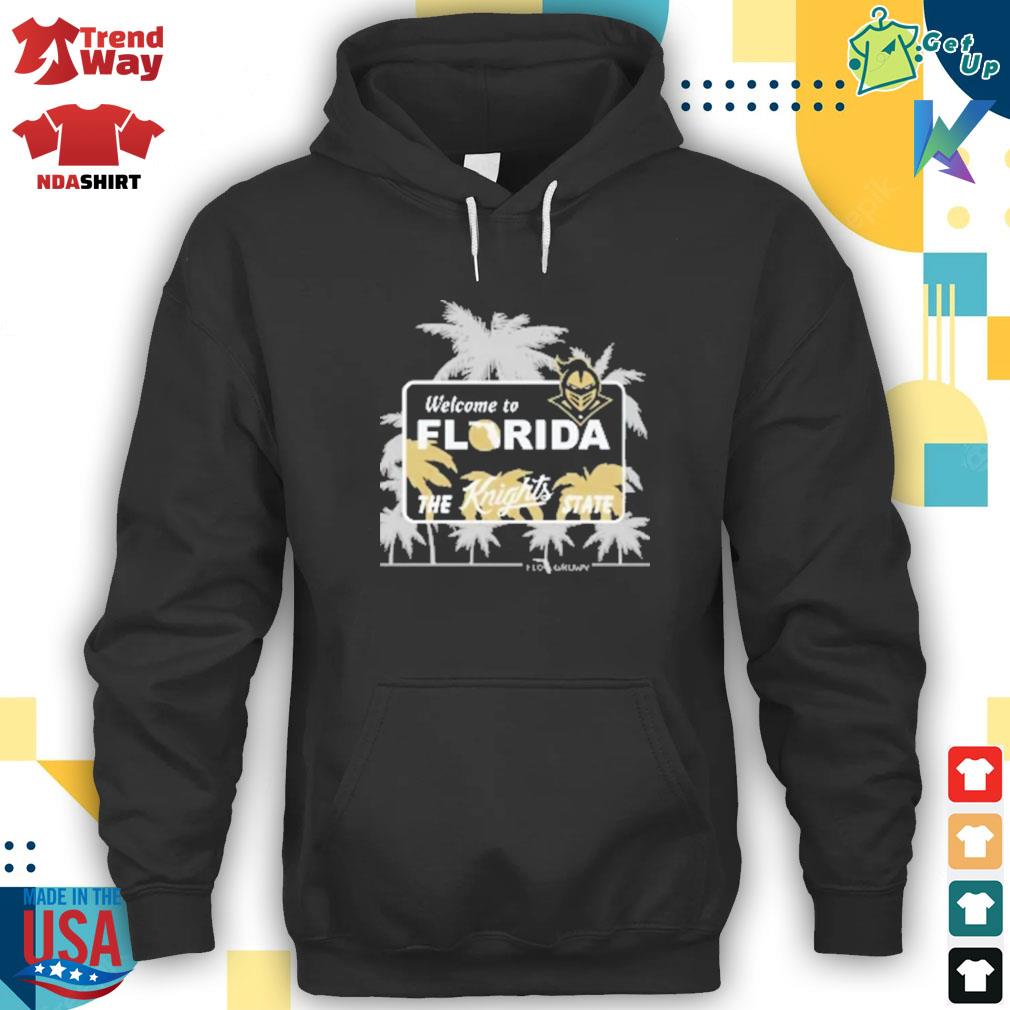 2022 ucf knights welcome to Florida the Knights state flo grown coconut tree t-s hoodie