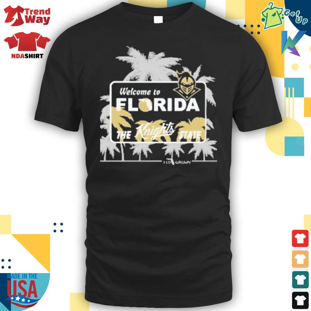 2022 ucf knights welcome to Florida the Knights state flo grown coconut tree t-shirt
