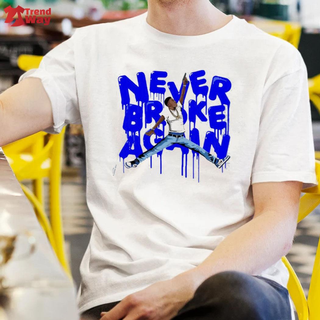 Blue art never broke again youngboy t-shirt