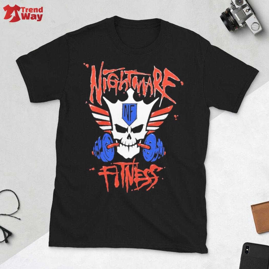 Cody rhodes nightmare fitness NF skull t-shirt