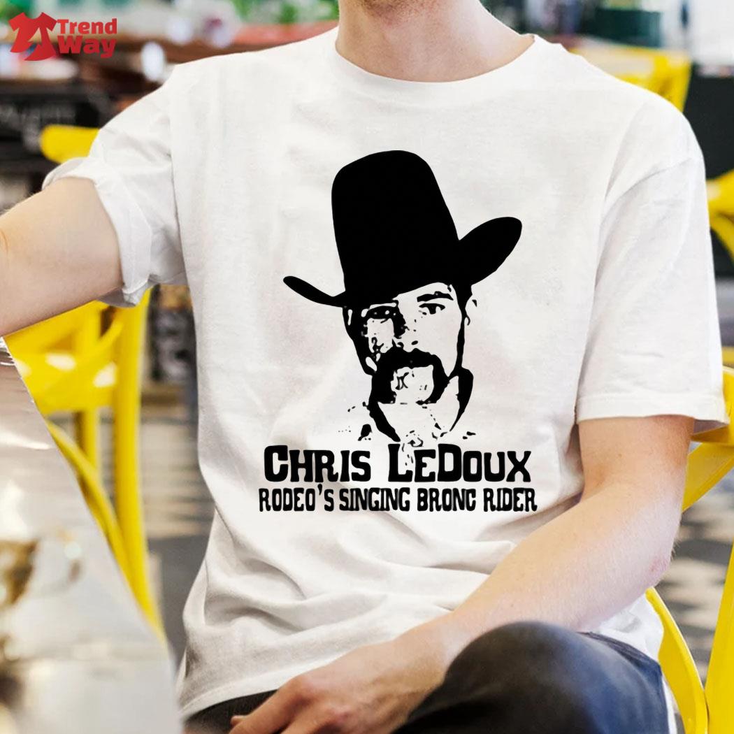 Original chris ledoux root'd syncing bronc rider t-shirt