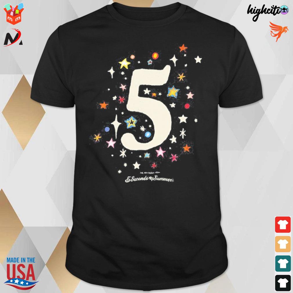 5 seconds of summer starry night t-shirt