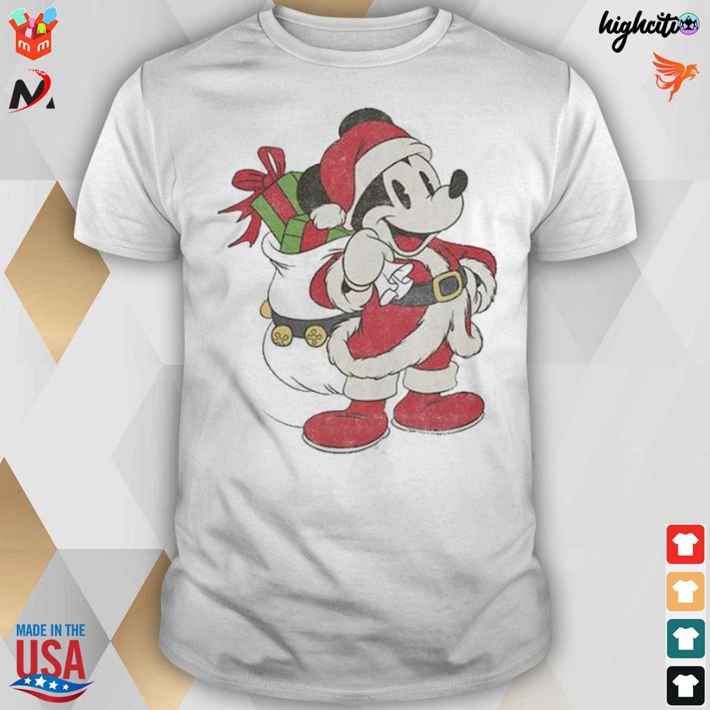 Mickey mouse santa claus Christmas 2022 t-shirt