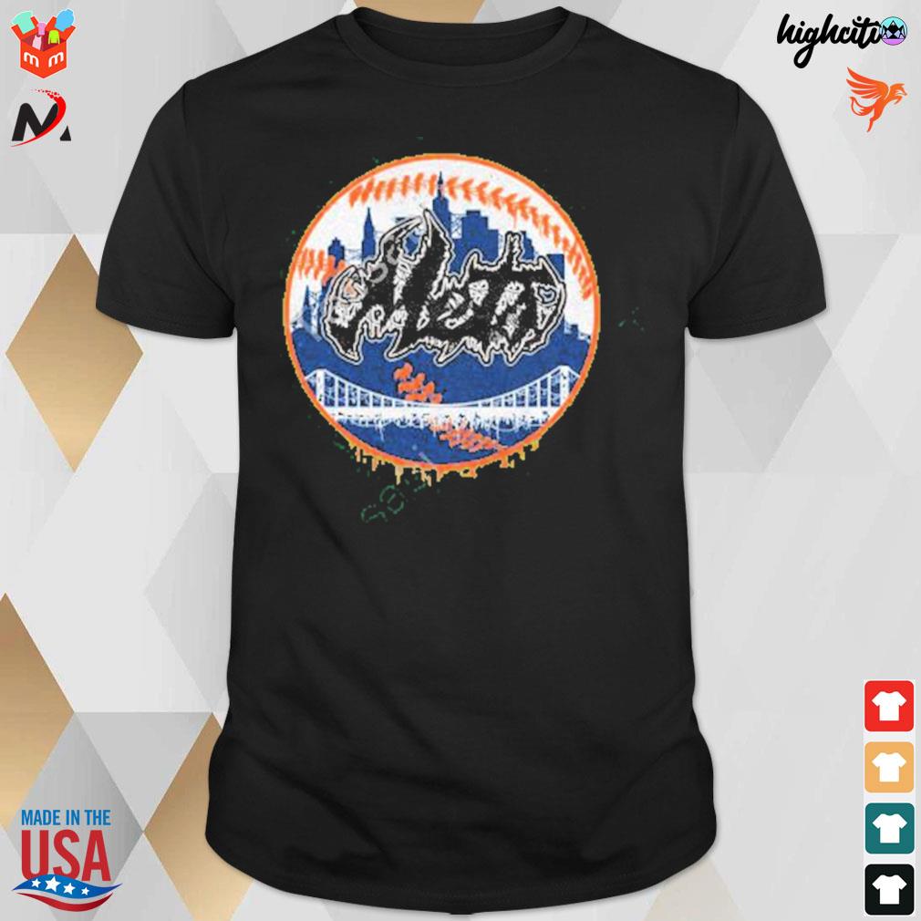 New York Mets deathcore logo t-shirt