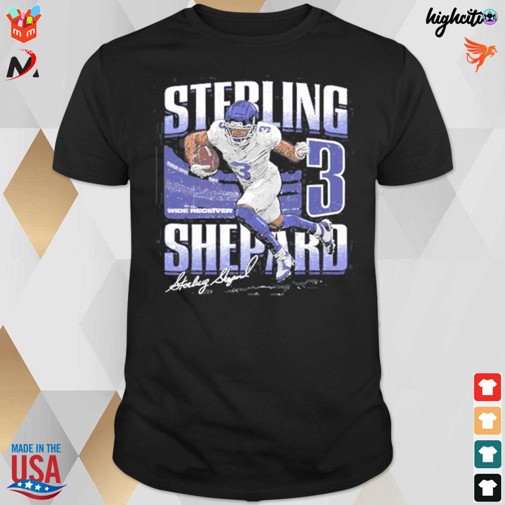 Sterling Shepard 3 wide receiver signature t-shirt