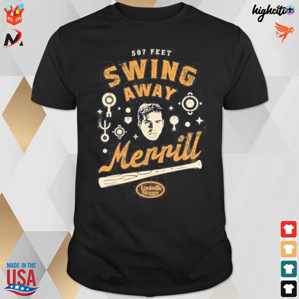 Swing away merrill 507 feet Louisville slugger t-shirt