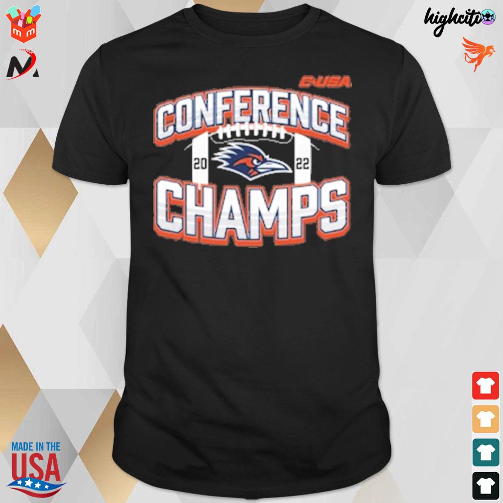 Utsa roadrunners 2022 c-usa Football conference champions icon bold t-shirt