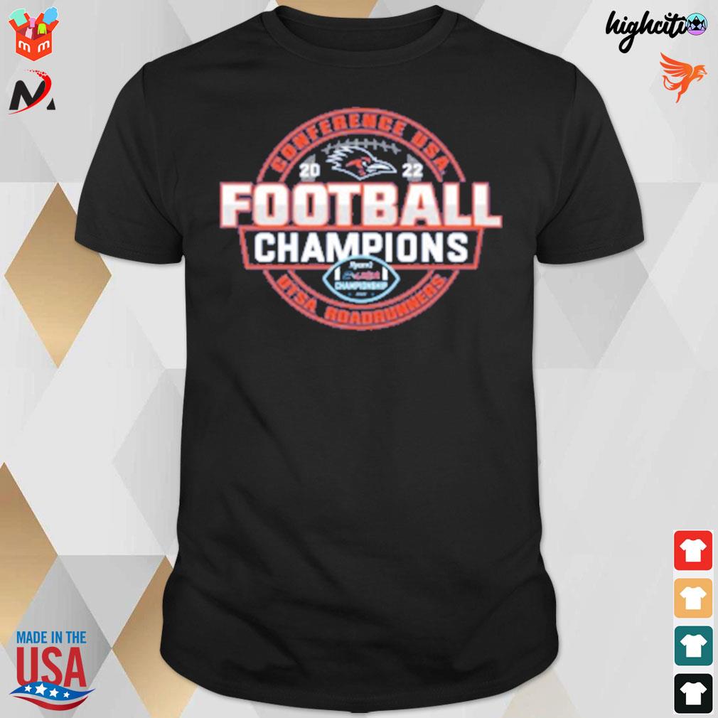 Utsa roadrunners 2022 cusa Football conference champions t-shirt