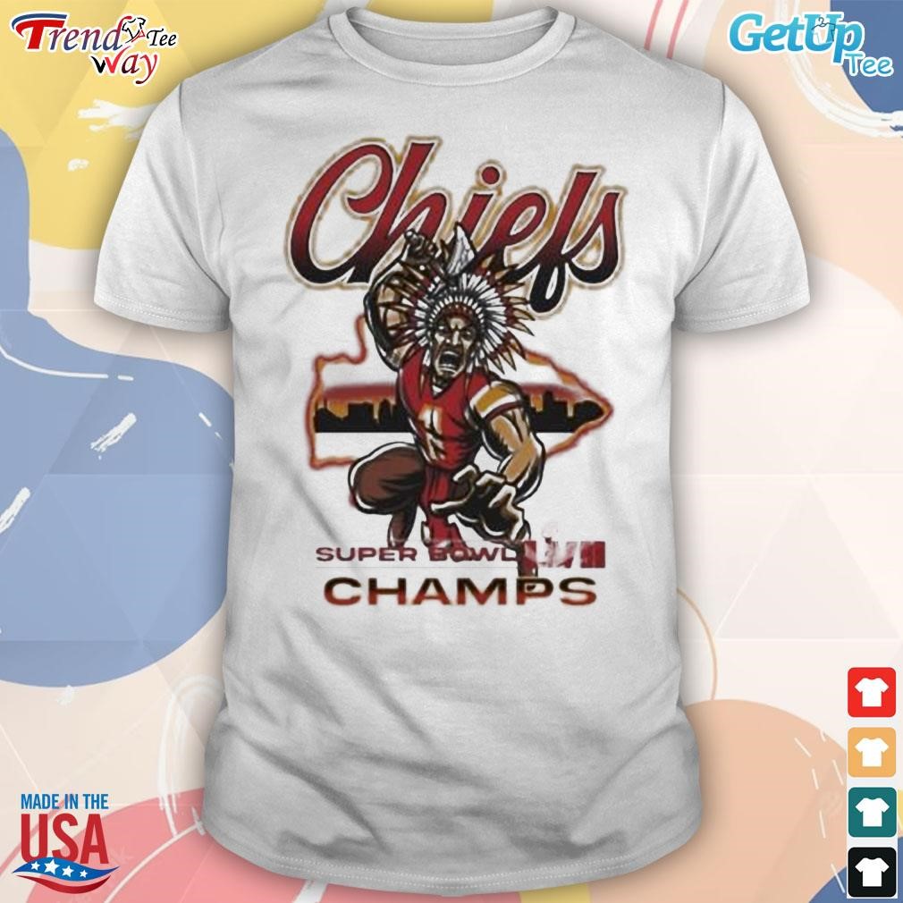 Funny chiefs super bowl lviI champs t-shirt