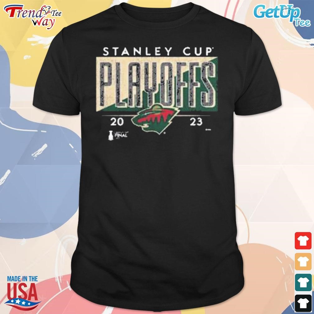 Minnesota wild 2023 stanley cup playoffs tri-blend t-shirt