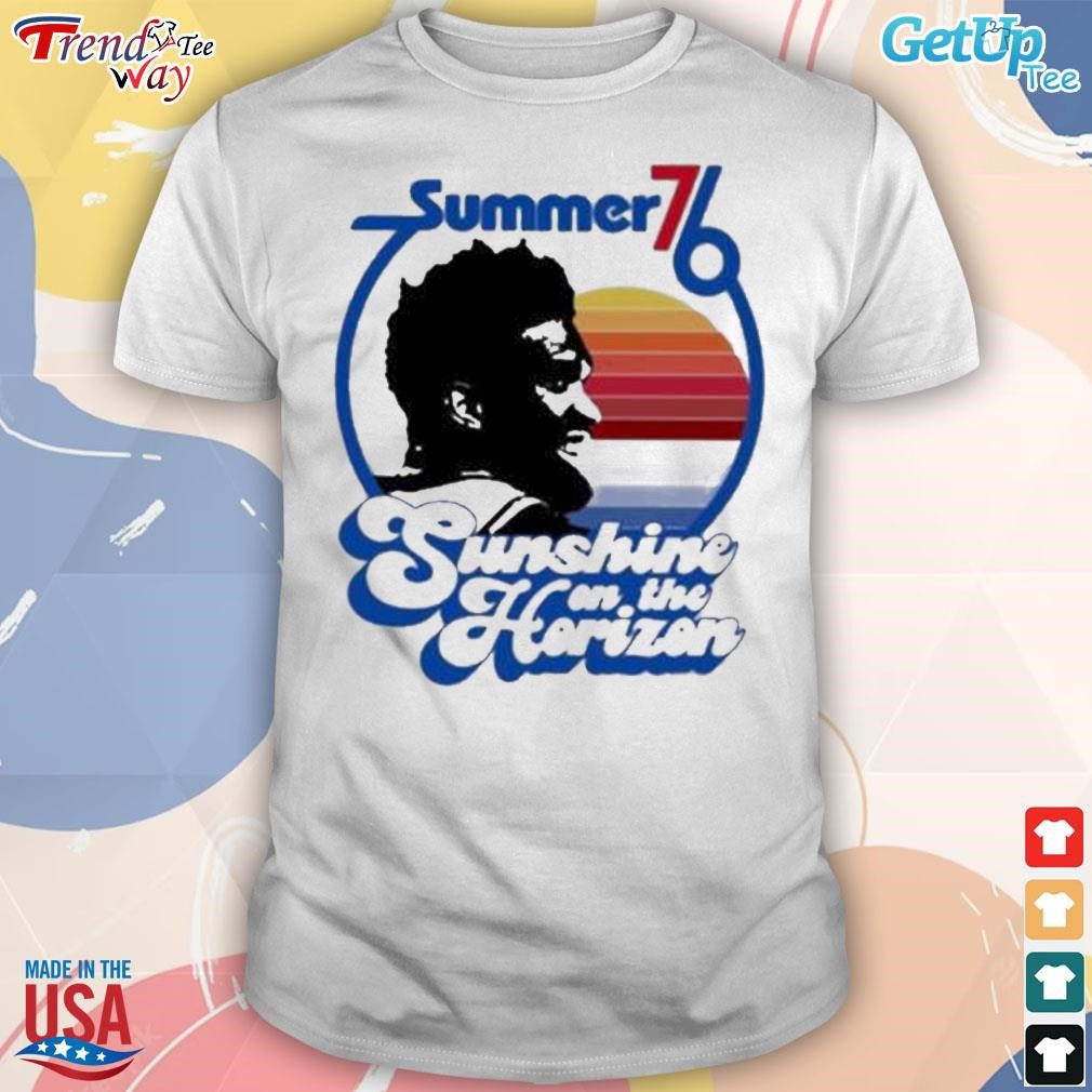 Philadelphia 76ers summer 76 sunshine on the horizon t-shirt