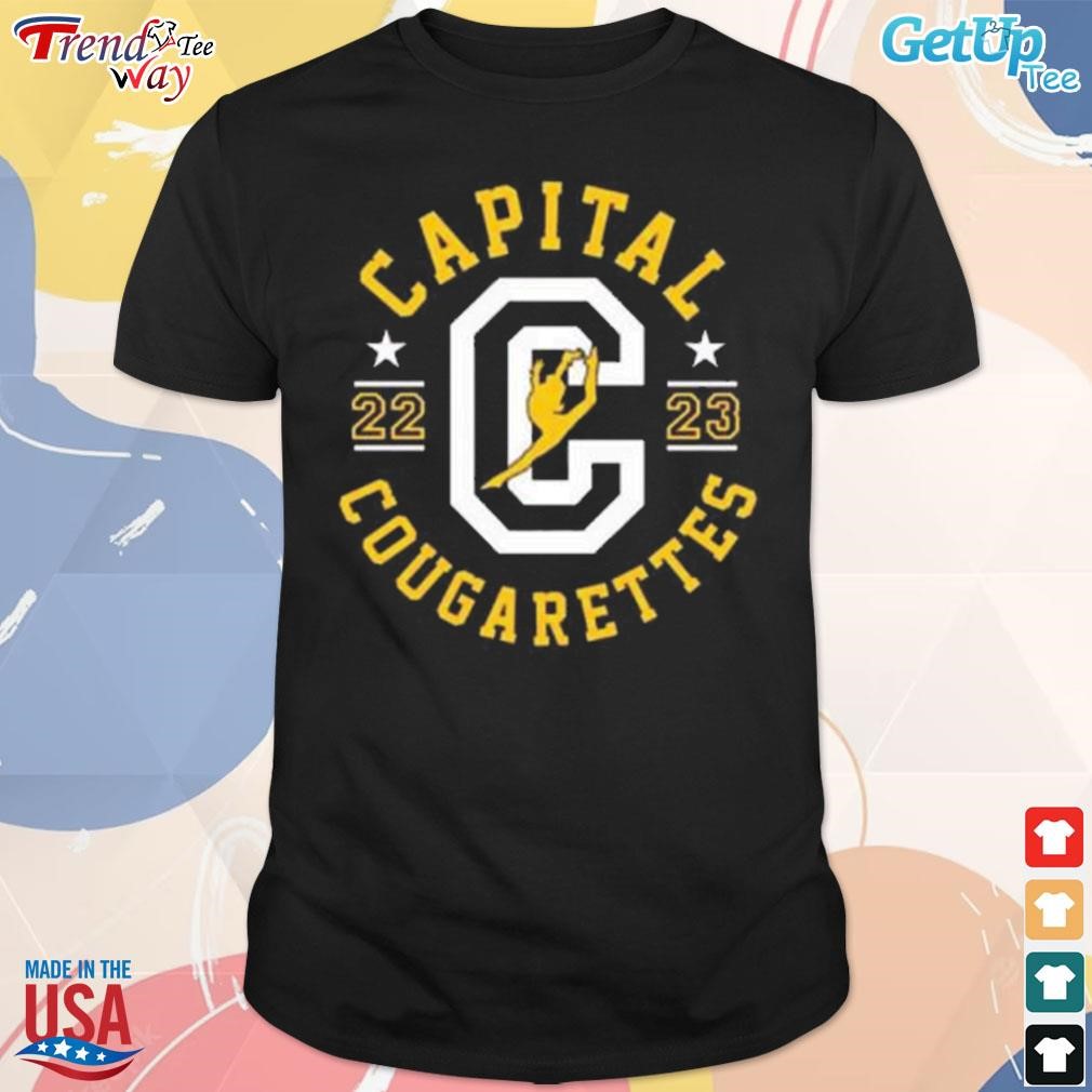 Premium capital 2023 cougarettes logo t-shirt