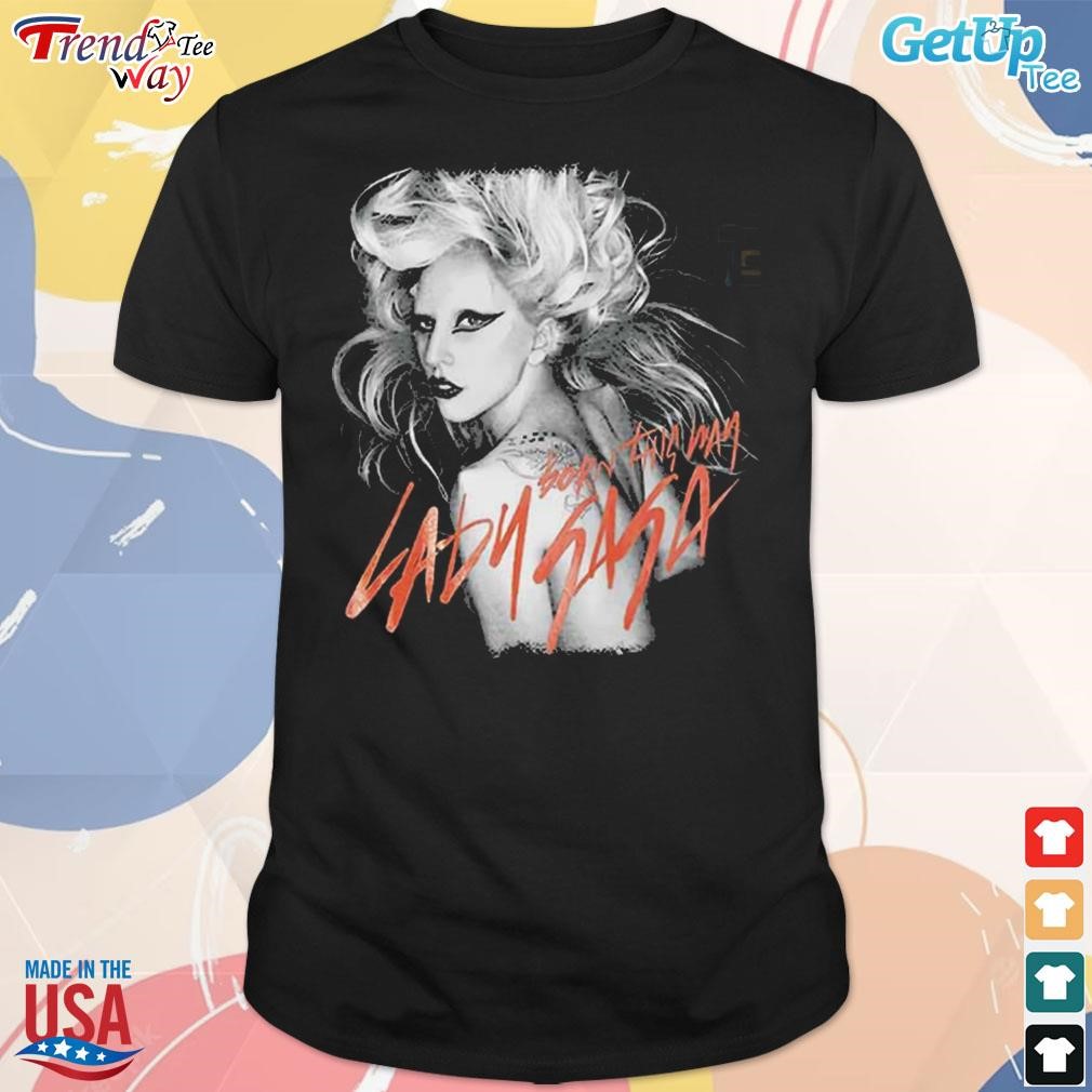 Top lady Gaga born this way album t-shirt
